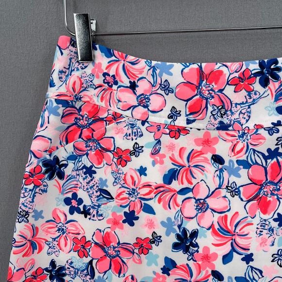 LILLY PULITZER Jonas High Waist Skort Womens 8 Resort White Party Like a Lobstar - Picture 8 of 16